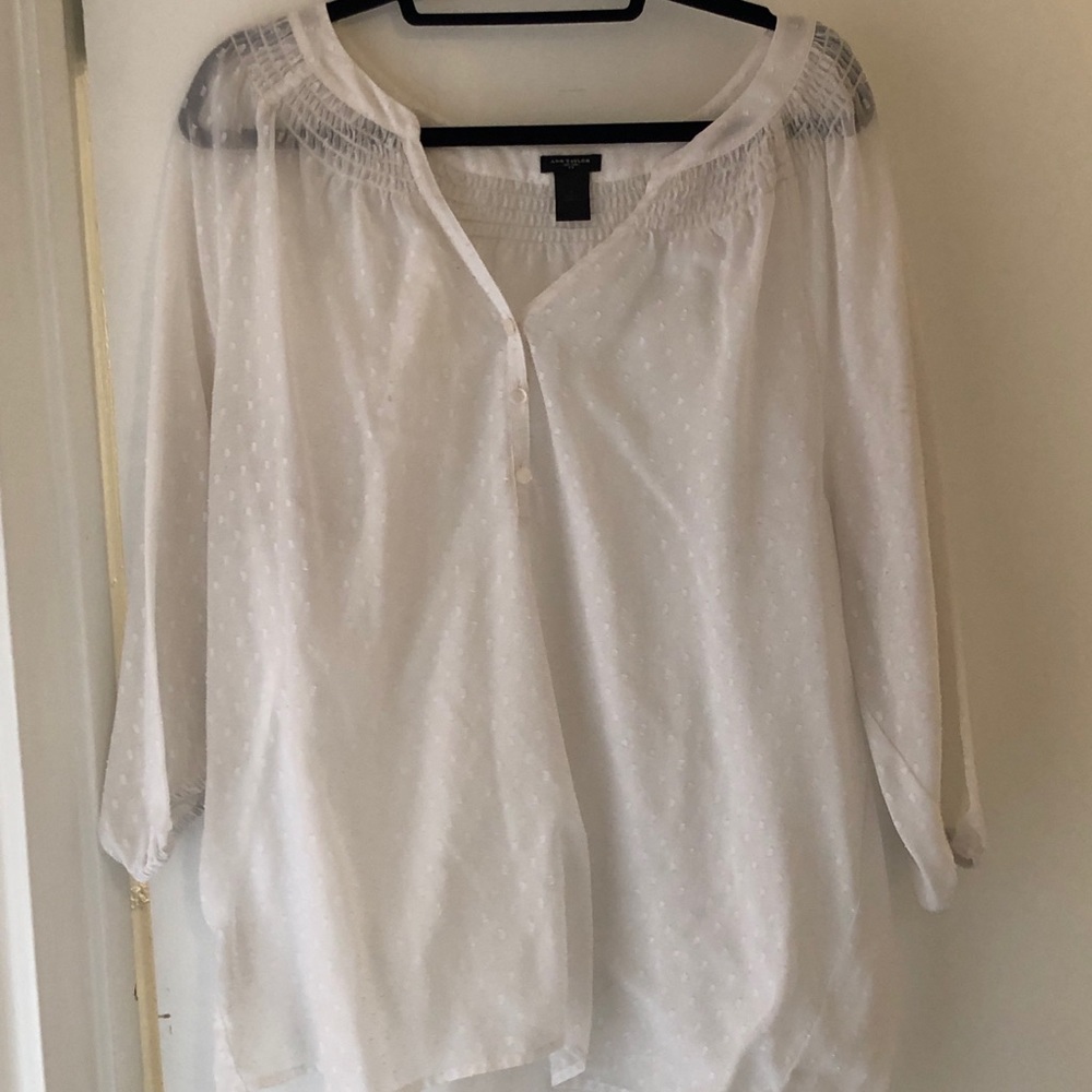 Ann Taylor white blouse